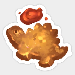 Dinosaur Chicken Nugget Sticker